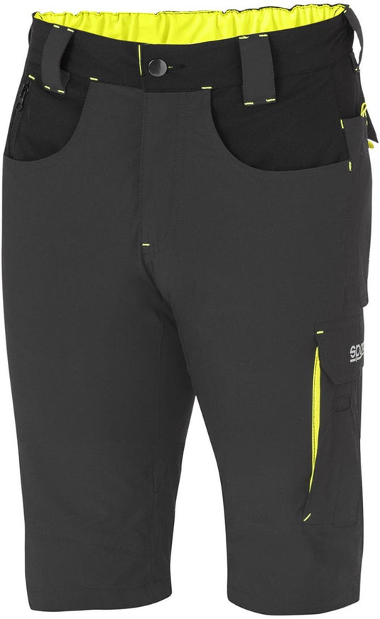 Sparco werkbroek kort tech light laredo - zwart — groen — xl