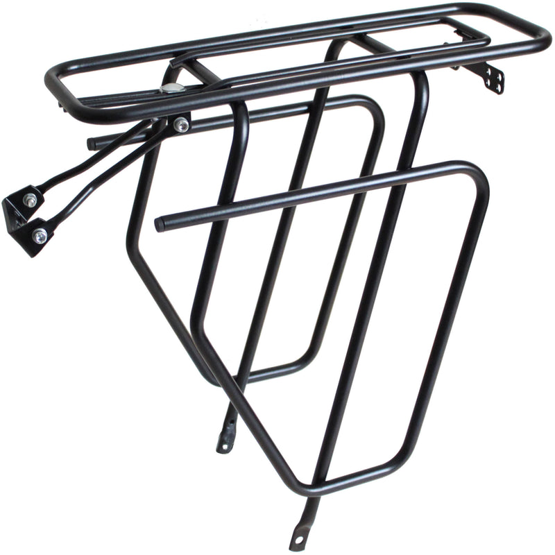 Load image into Gallery viewer, achterdrager met tasafhouders 28 inch staal zwart
