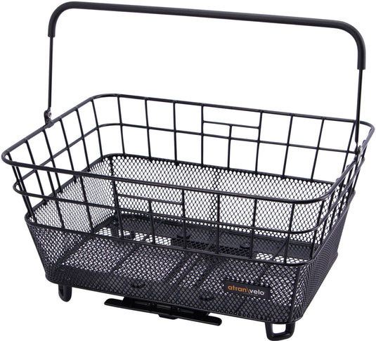 Atranvelo fietsmand, achterop bring l avs rear basket bring l avs black