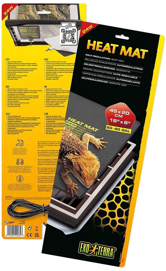Exo terra zelfregulerende warmtemat - 24w - 45 x 20 cm