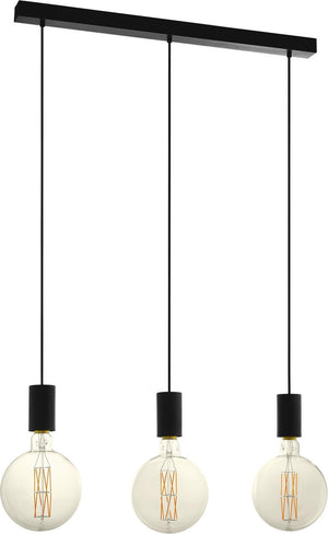 Eglo pozueta hanglamp - e27(excl.) - 84 cm - metaal - zwart