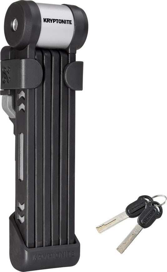 Kryptonite kryptolok 610 s vouwslot met houder – vouwslot fiets – 100 cm lang – zwart
