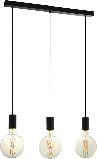 Eglo pozueta hanglamp - e27(excl.) - 84 cm - metaal - zwart