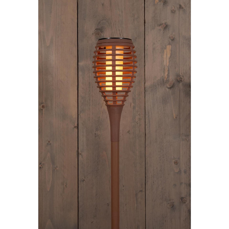 Laden Sie das Bild in Galerie -Viewer, Anna's collection solar fakkel met vlameffect terra 12led 10x61cm

