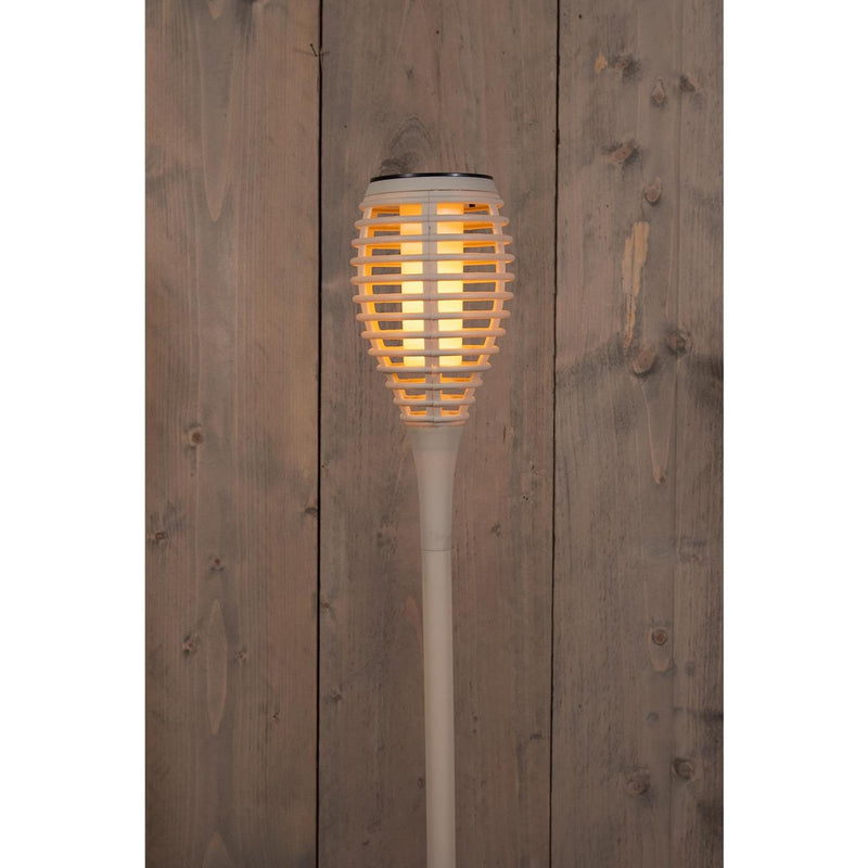 Cargue la imagen en el visor de la galería, Anna's collection solar fakkel met vlameffect zand 12led 10x61cm
