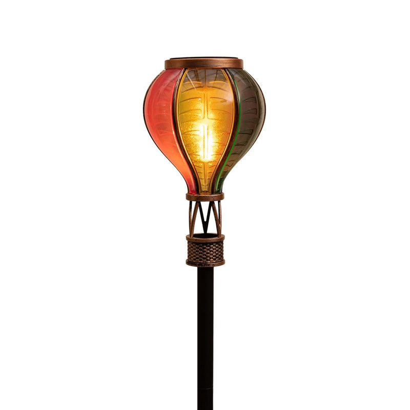 Cargue la imagen en el visor de la galería, Anna's collection solar luchtballon op steker met vlameffect 12led 11x57cm
