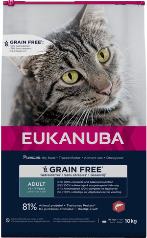 Eukanuba kattenvoer droog adult graanvrij zalm - 10 kg