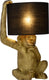 Lucide extravaganza chimp - tafellamp - ø 30 cm - 1xe14 - zwart