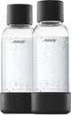 Mysoda - set van 2 herbruikbare flessen van 0.5 liter - black - geschikt voor apparaten