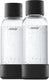 Mysoda - set van 2 herbruikbare flessen van 0.5 liter - black - geschikt voor apparaten