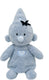 Bumba knuffel fluffy pluche - blauw, 35cm