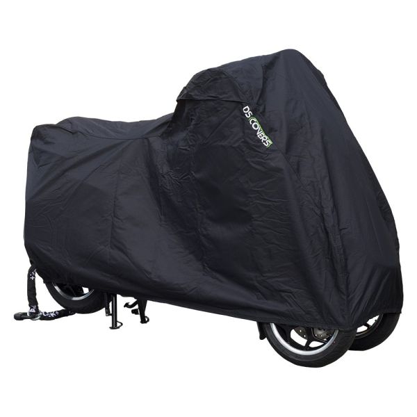 Load image into Gallery viewer, Ds covers motorhoes alfa 3w met ruimte voor topkoffer - zwart
