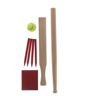 Alert outdoor slagbal set hout met handig opbergnet