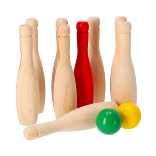 Load image into Gallery viewer, Alert outdoor bowling set hout
