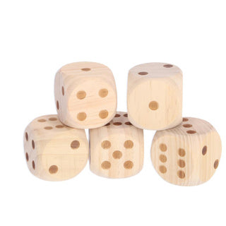 Alert outdoor dobbelset xl hout compleet met scoreblok