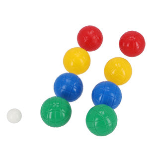 Alert outdoor jeu de boules set kunststof 8 ballen