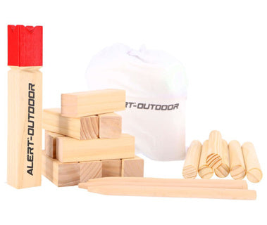 Alert outdoor kubb werpset basic king 30 cm