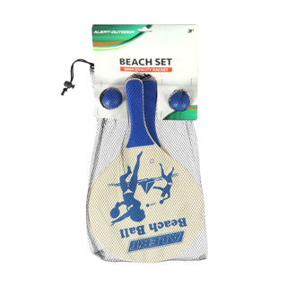 Alert outdoor beachball set hout deluxe