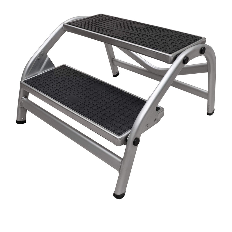 Laden Sie das Bild in Galerie -Viewer, Darwin xl aluminium dubbele opstap met extra brede treden
