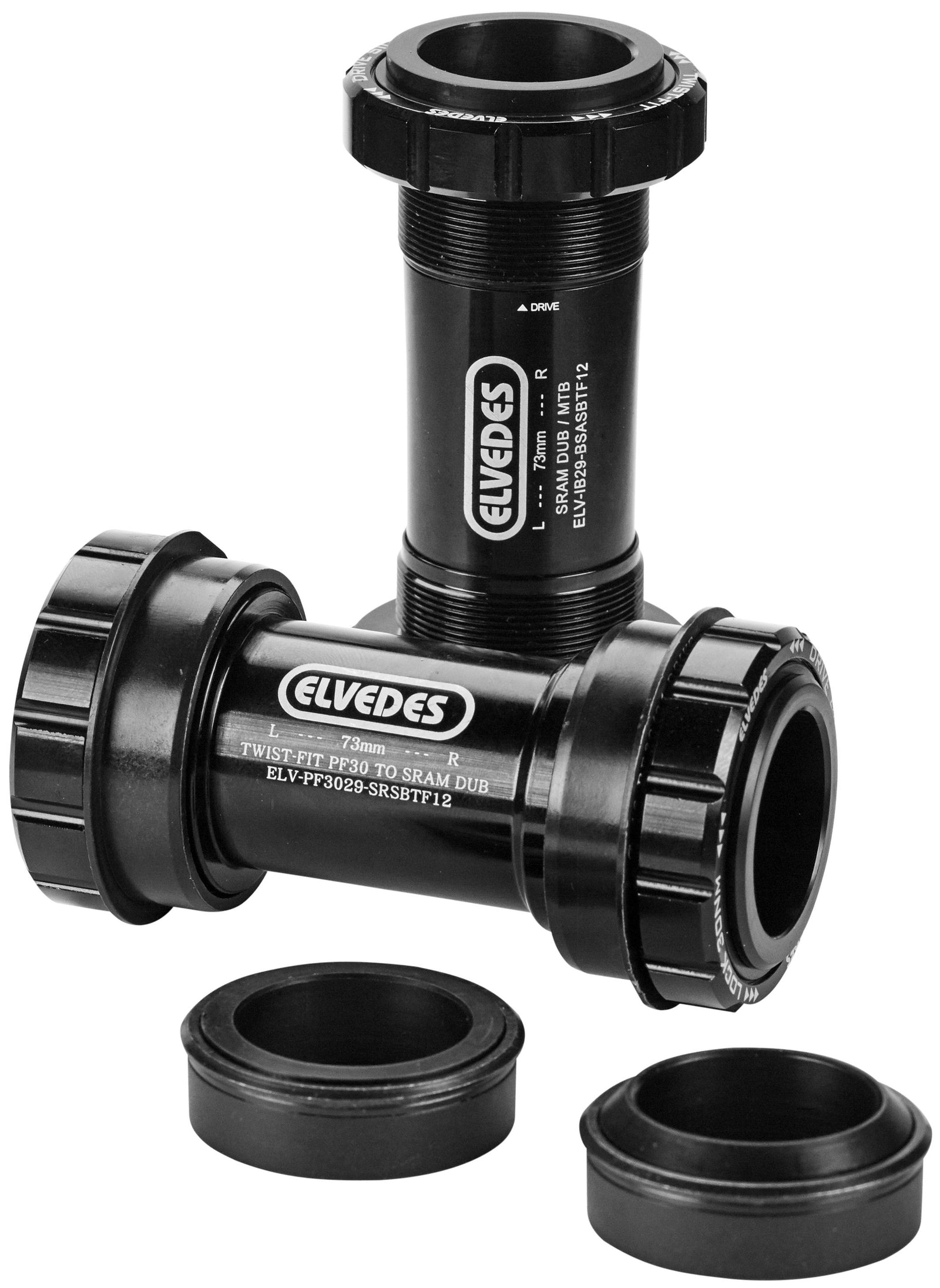 Elvedes trapas adapter Twist Fit BB386 Sram Dub