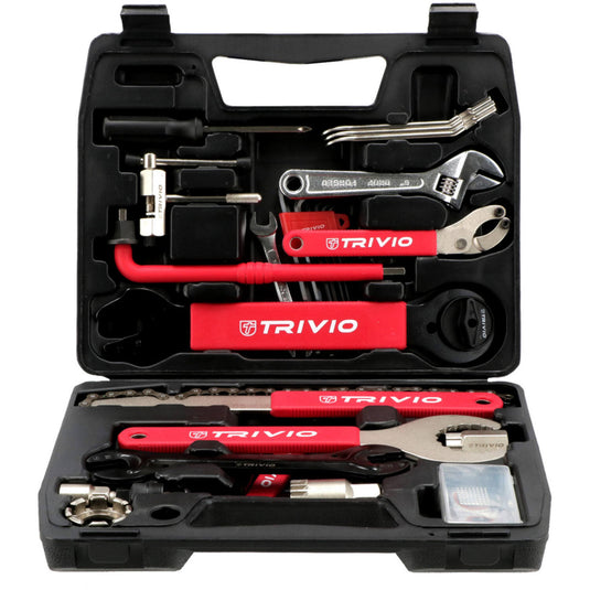 Trivio - fietsgereedschap starter gereedschapskoffer toolbox 18 delig