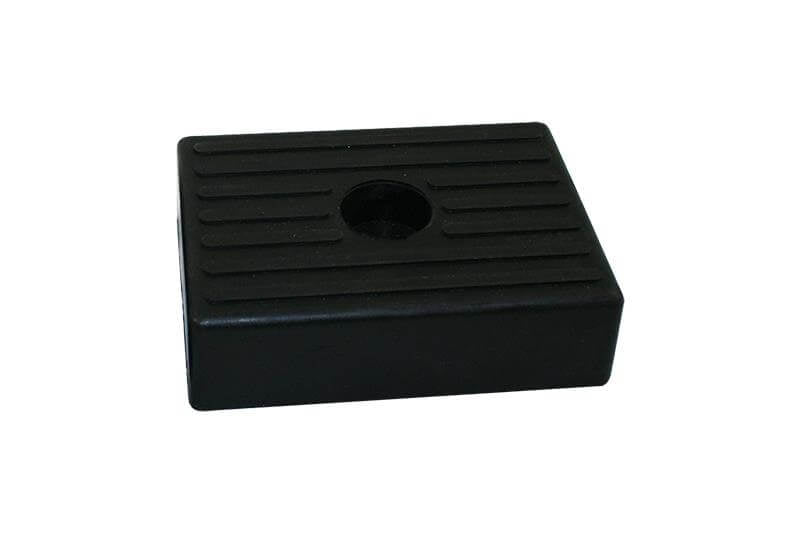 Afbeelding laden in galerijviewer, Rubber boottrailer kussen 130x100mm zwart
