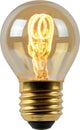 Lucide g45 - filament lamp - ø 4,5 cm - led dimbaar - e27 - 1x3w 2200k - amber