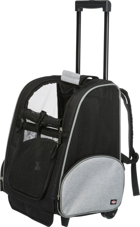 Trixie reismand trolley zwart grijs