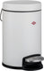 Wesco kosmetik 133 afvalbakje | pedaalemmer | 3 liter | metaal - mat wit | make-up afvalemmer
