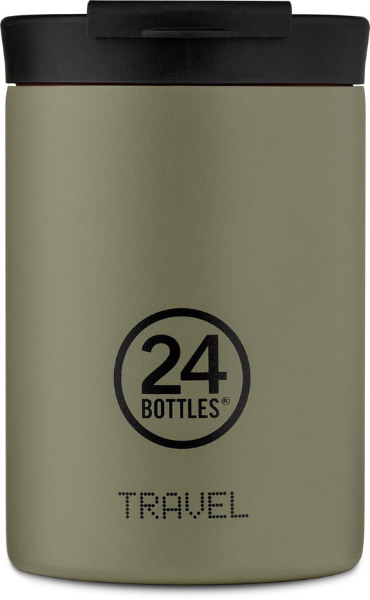 24bottles 24 bottles travel tumbler 350 ml stone sage rvs thermosbeker duurzaam