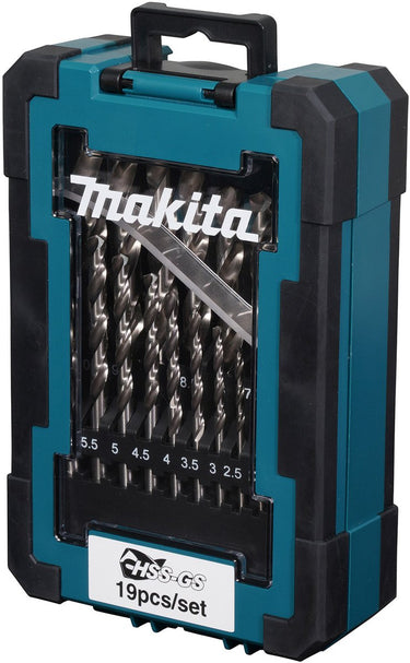 Makita metaalboren set hss-gs 19 stuks - d-78352