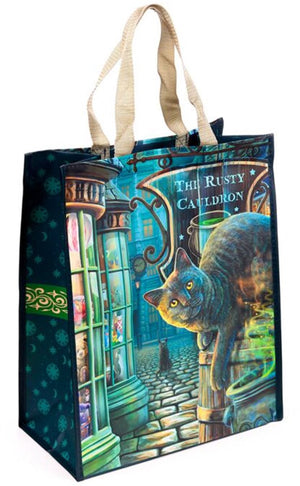 Puckator tas shopper - lisa parker the rusty cauldron cat - duurzaam - 40x33x17cm