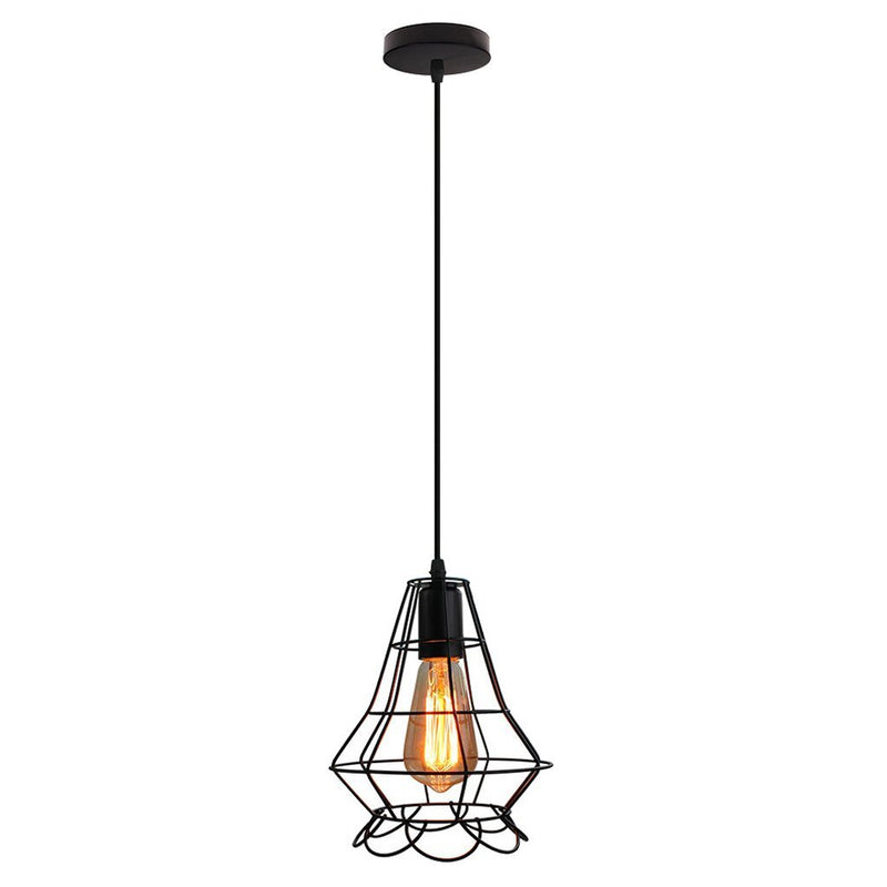 Load image into Gallery viewer, Homestyle pro mk012-b industriële hanglamp 19x22 cm zwart metaal

