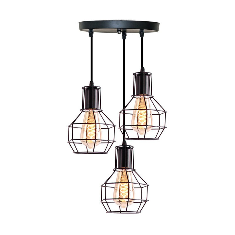 Load image into Gallery viewer, Homestyle pro mk021-b industriële hanglampen zwart metaal
