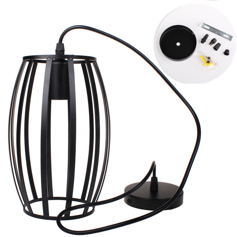 Load image into Gallery viewer, Homestyle Pro Homestyle MK011-B Industriële Hanglamp 14x23 cm Zwart Metaal
