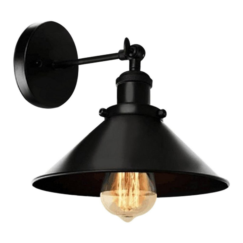 Load image into Gallery viewer, Homestyle pro mk023-b industri euml;le wandlamp 22 cm zwart metaal
