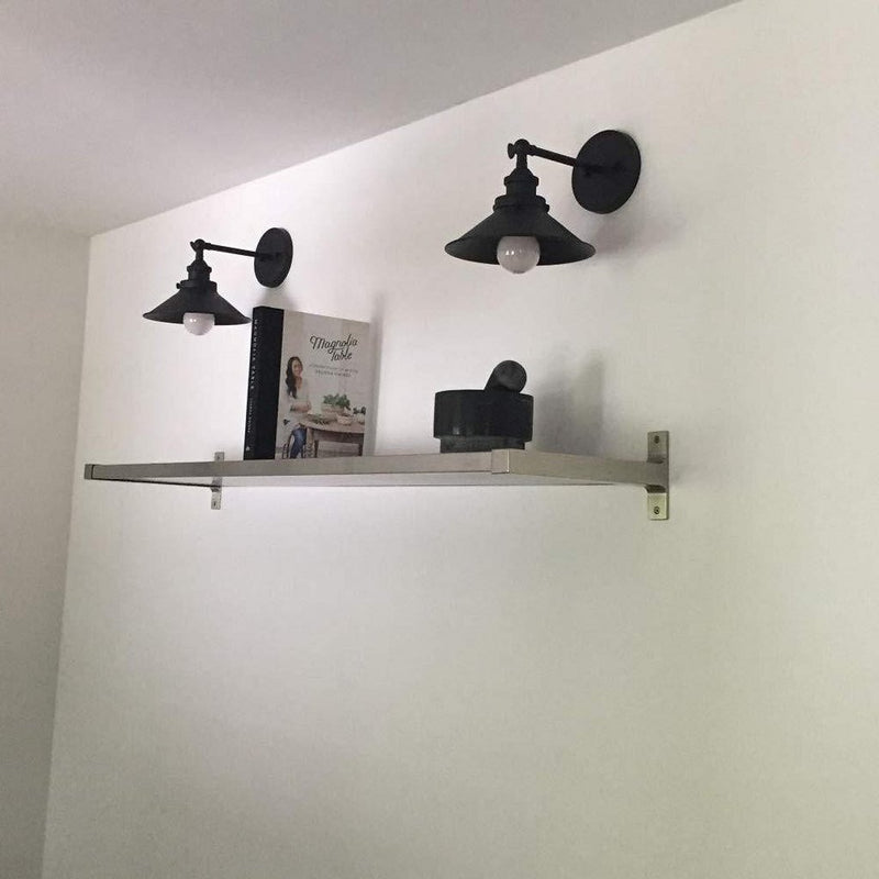 Load image into Gallery viewer, Homestyle pro mk023-b industri euml;le wandlamp 22 cm zwart metaal
