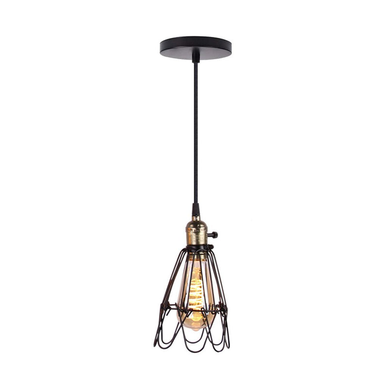 Load image into Gallery viewer, Homestyle Pro Homestyle MK006-B Industriële Hanglamp 19x23 cm Zwart Metaal
