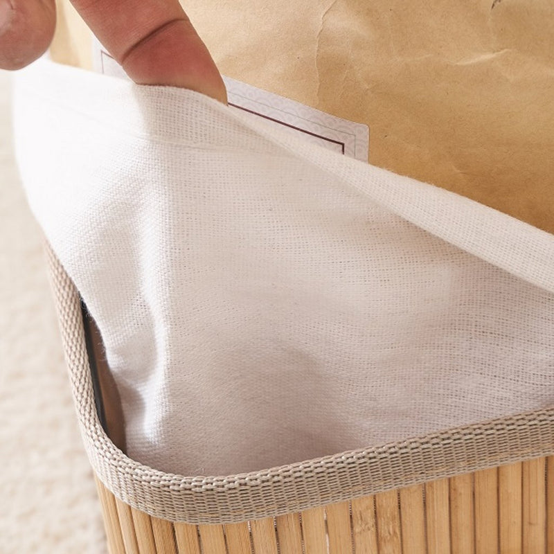 Load image into Gallery viewer, Homestyle Pro Homestyle Bamboe Opbergmanden 3 Stuks Naturel Wit
