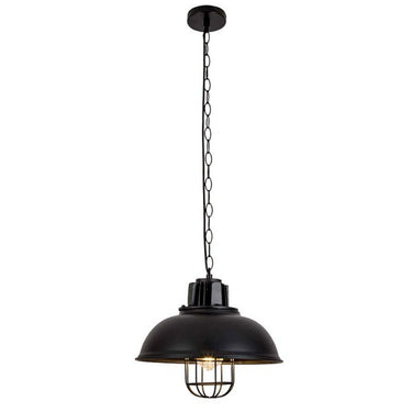 Homestyle pro mk107-bb industriële hanglamp 33x26 cm zwart metaal