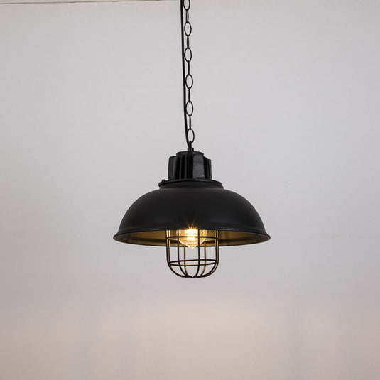 Homestyle pro mk107-bb industriële hanglamp 33x26 cm zwart metaal