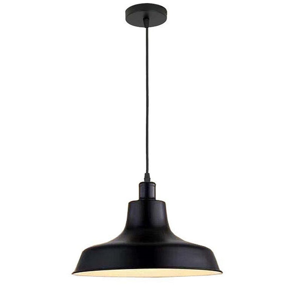 Homestyle pro homestyle mk111-bb industriële hanglamp 36x22 cm zwart metaal