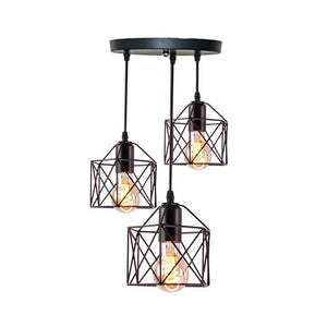 Homestyle pro mk019-b industriële hanglampen zwart metaal