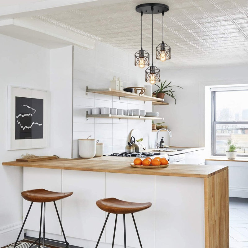 Load image into Gallery viewer, Homestyle pro mk019-b industriële hanglampen zwart metaal
