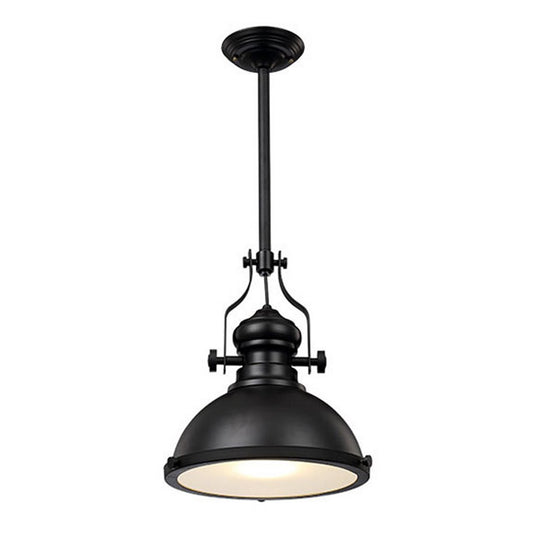 Homestyle pro mk102-wb industriële hanglamp 32x35 cm zwart wit metaal