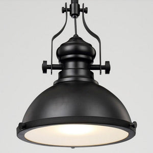 Homestyle pro mk102-wb industriële hanglamp 32x35 cm zwart wit metaal