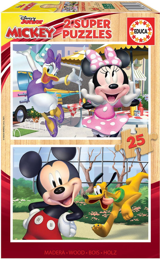 Educa - puzzel - 2 x 25 stuks - mickey friends