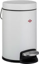 Wesco kosmetik 133 afvalbakje | pedaalemmer | 3 liter | metaal - mat wit | make-up afvalemmer