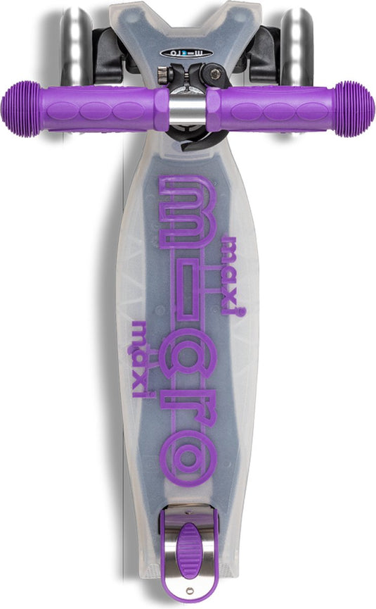 Micro mini deluxe led | step scooter in de kleur paars voor kinderen vanaf 2+ | max 50 kg
