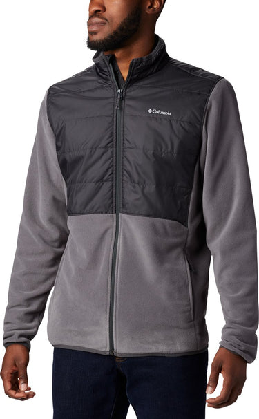 Columbia basin butte™ full zip fleece ii men's outdoorvest - city grey, black - maat s